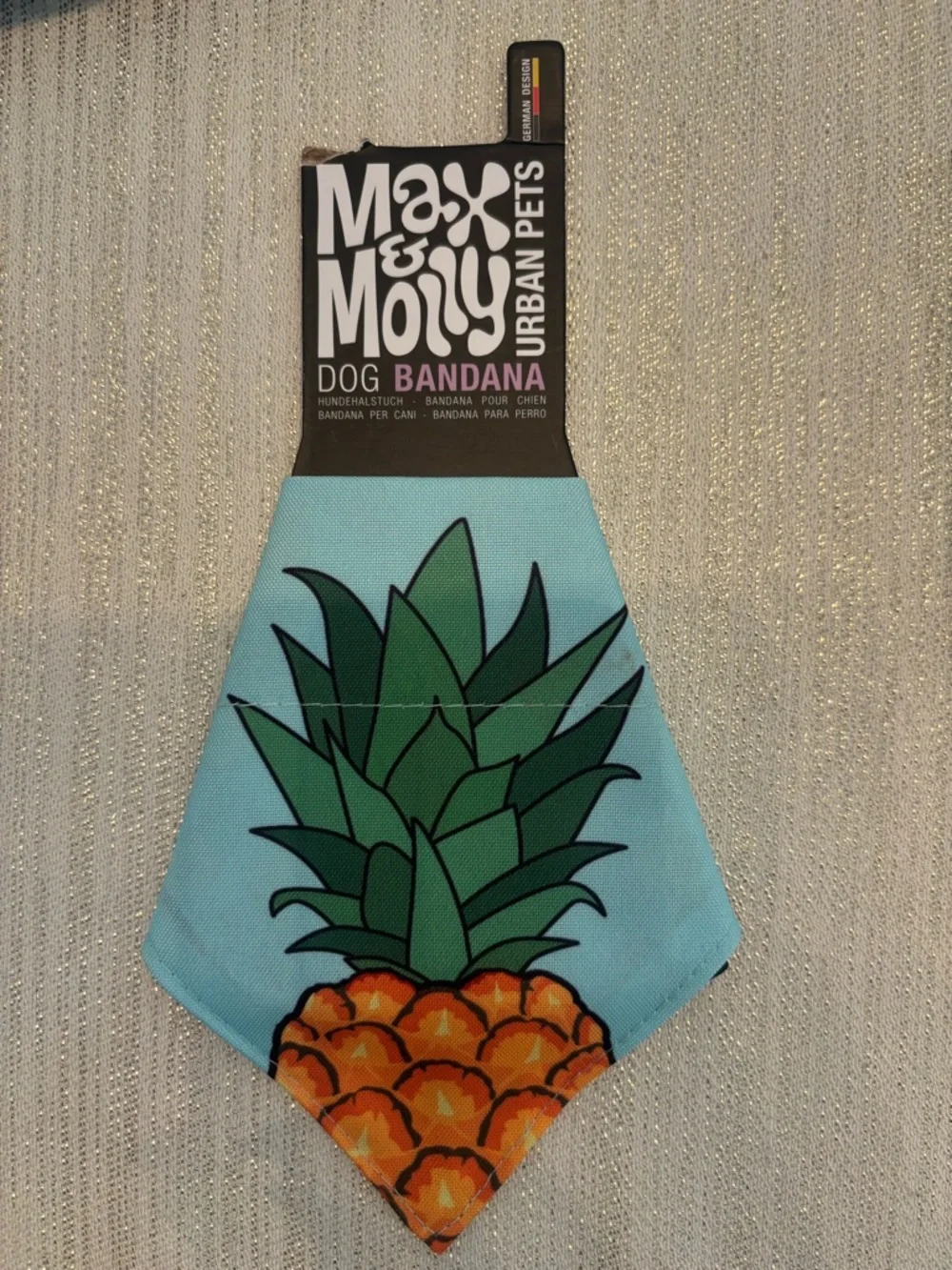 Max and Molly Pineapple Dog Bandana